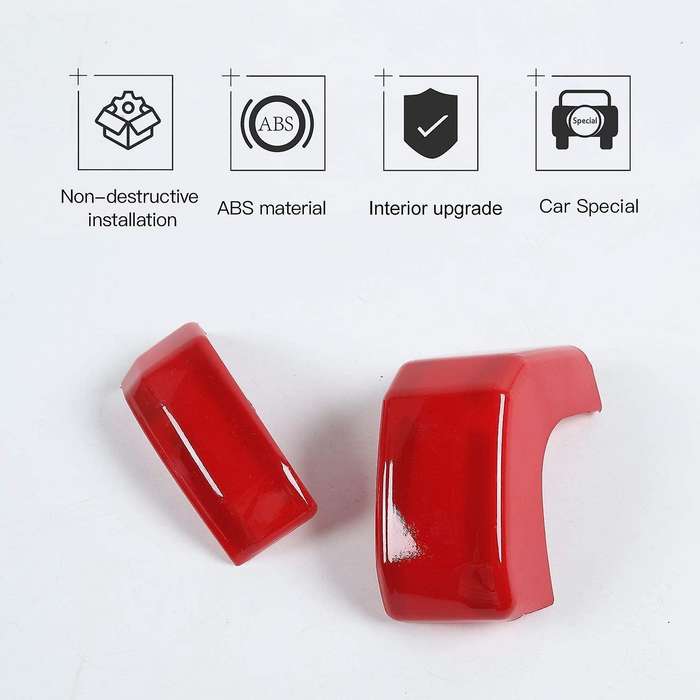 Center Console Co-Pilot Passenger Side Strip Cover Trim for 4Runner 2010-2020 Car Accessories (Red)