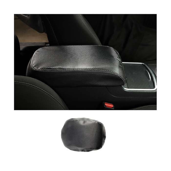 Center Console Cover Armrest Pad Cover Trim for Charger 300C 2011-2023 Accessories - Carbon Fiber