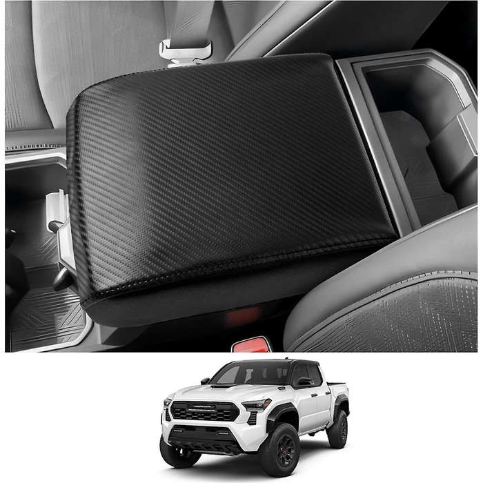 Center Console Cover Armrest Box Pad for 2024 Car Accessories Carbon Fiber