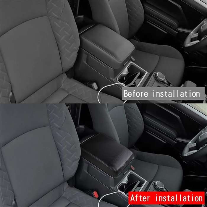 Center Console Cover Armrest Box Pad for 2024 Car Accessories Carbon Fiber