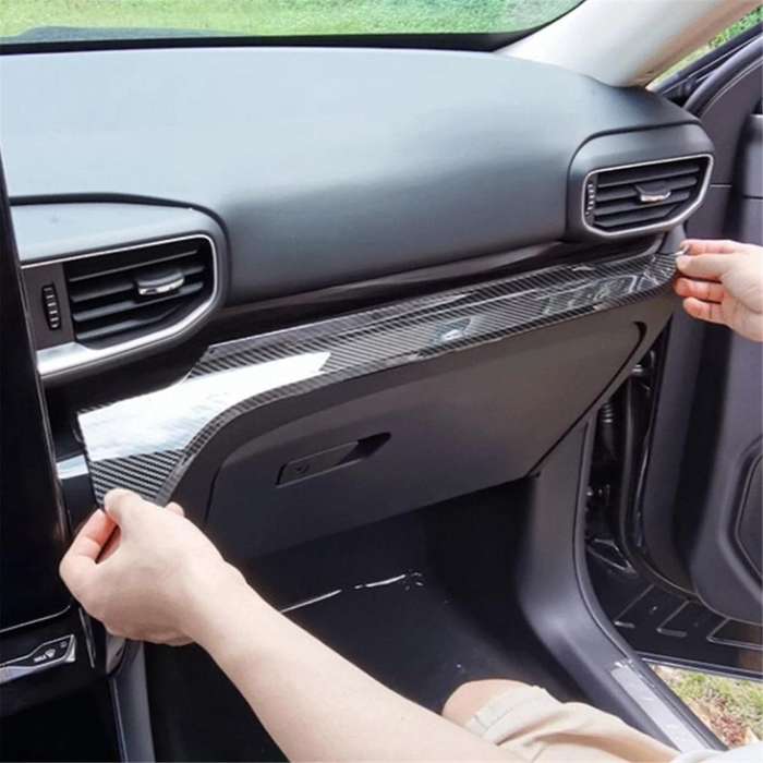 Center Console Dashboard Strip Trim Cover Carbon Fiber for Explorer 2020 2021 2022 Accessories
