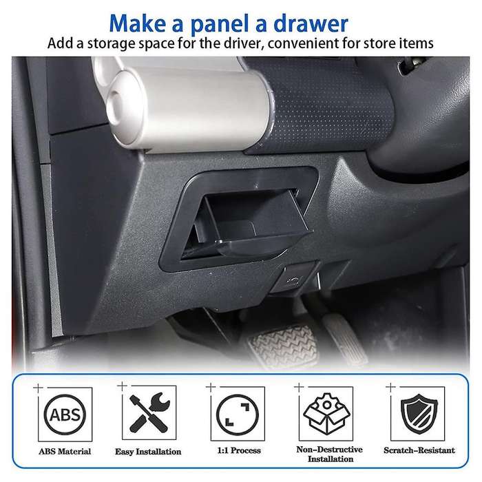 Center Console Fuse Storage Box for Cruiser 2007-2021, Driver'S Seat ABS Fuse Box Coin Container Inn
