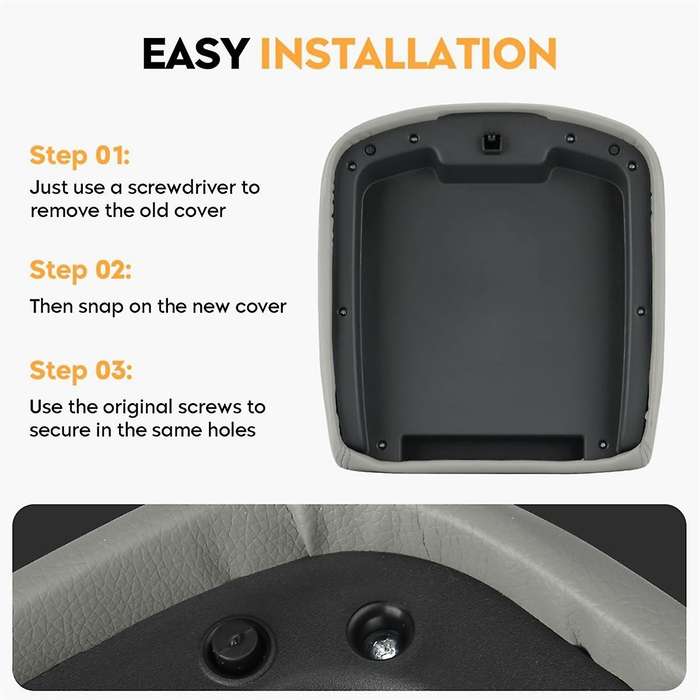 Center Console Lid Armrest Cover for , for Xl 15217111 15941534 19328718