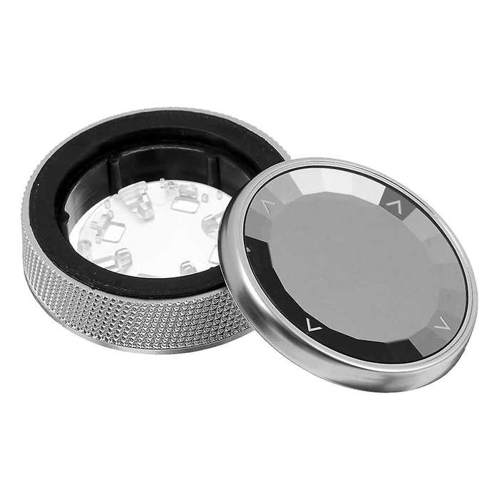 Center Console Multimedia Control Button Knob Trims Crystal Silver Cover for- Mini 7-Buttons