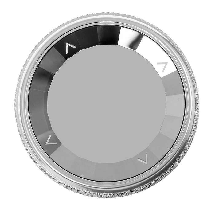 Center Console Multimedia Control Button Knob Trims Crystal Silver Cover for- Mini 7-Buttons