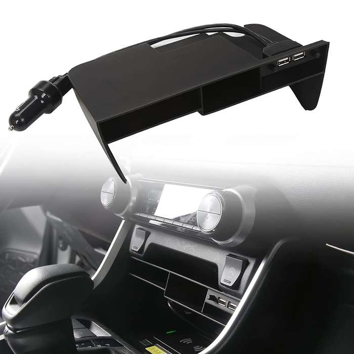 Center Console Organizer for 2021 2020 2019 Accessories, Tray Insert Divider Box with 2 Usb Ports