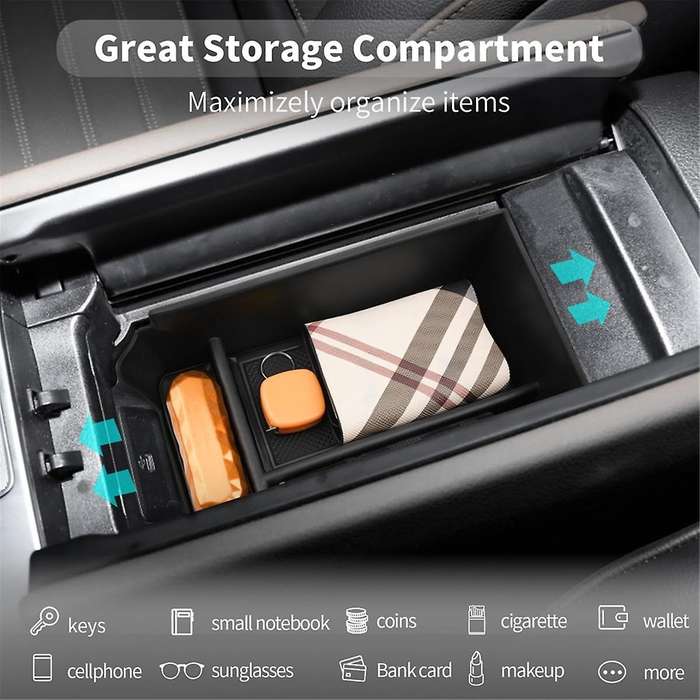 Center Console Organizer for GLC Class X254 2023 2024 Armrest Storage Box Tray Accessories