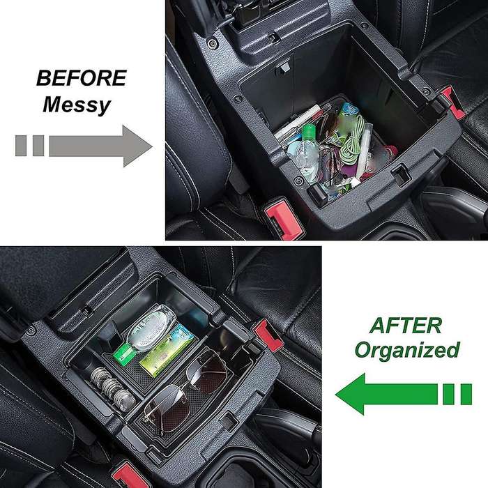 Center Console Organizer for Wrangler Jl Jlu & Jt 2018-2021 Armrest Storage Interior Box Tray