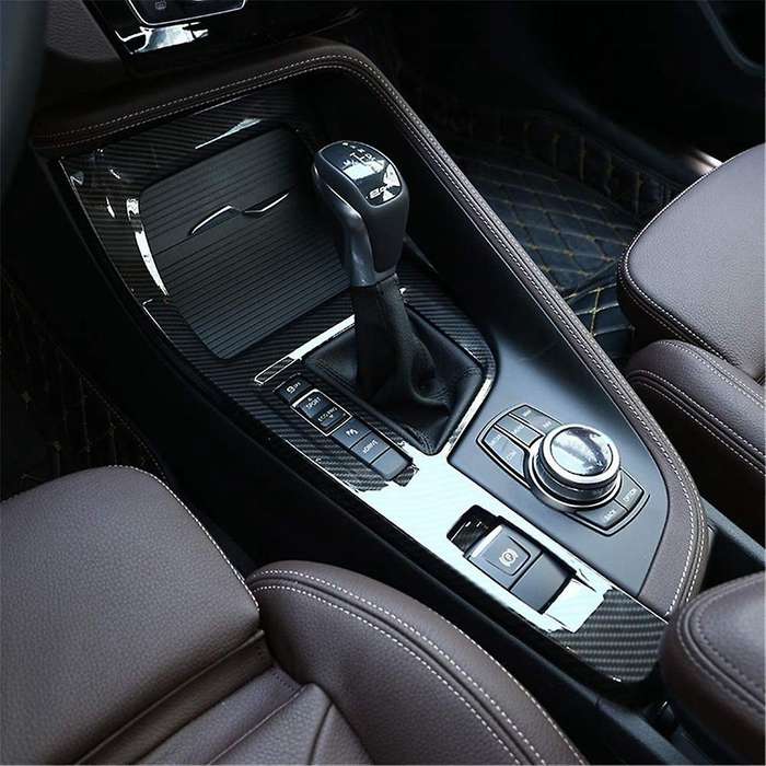 Center Control Gear Shift Panel Cover Trim for X1 F48 2016-2021 Lhd Abs Carbon Fiber Car Accessories
