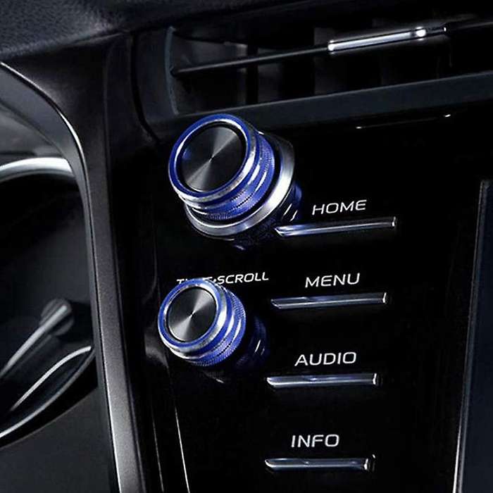 Center Knobs Air Conditioning AC Rings Button+Audio+Function+Rear Mirror Knob Switch Trim for 2018-2