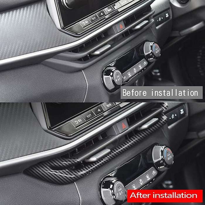 Central Control Air Outlet Frame Console Air Condition Adjust Panel Cover Trim for Note E13 Shiny Bl