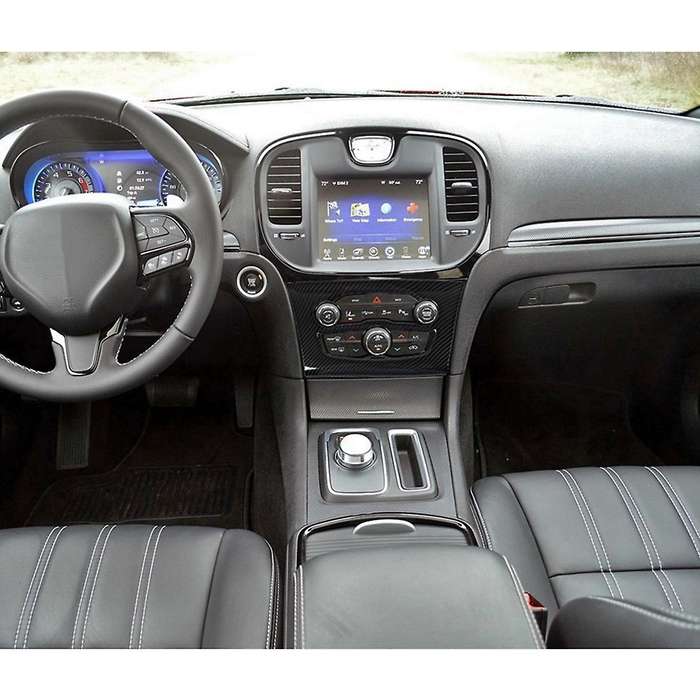 Central Control Air Conditioning A/C Panel Cover Tirm Accessories for 2015-2021 300/300C,ABS Carbon