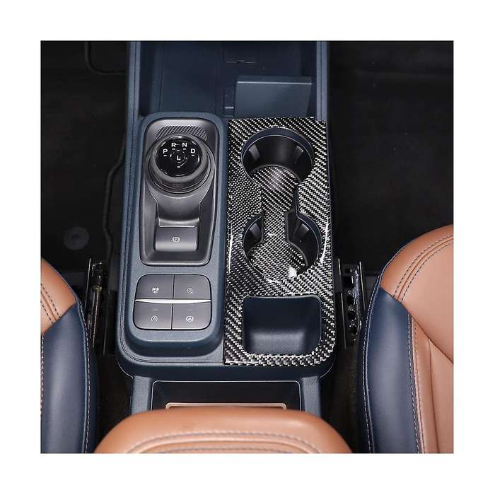 Central Control Cup Holder Panel Cover Sticker Decoration for 2022 2023 Accessories - Soft Carbon F