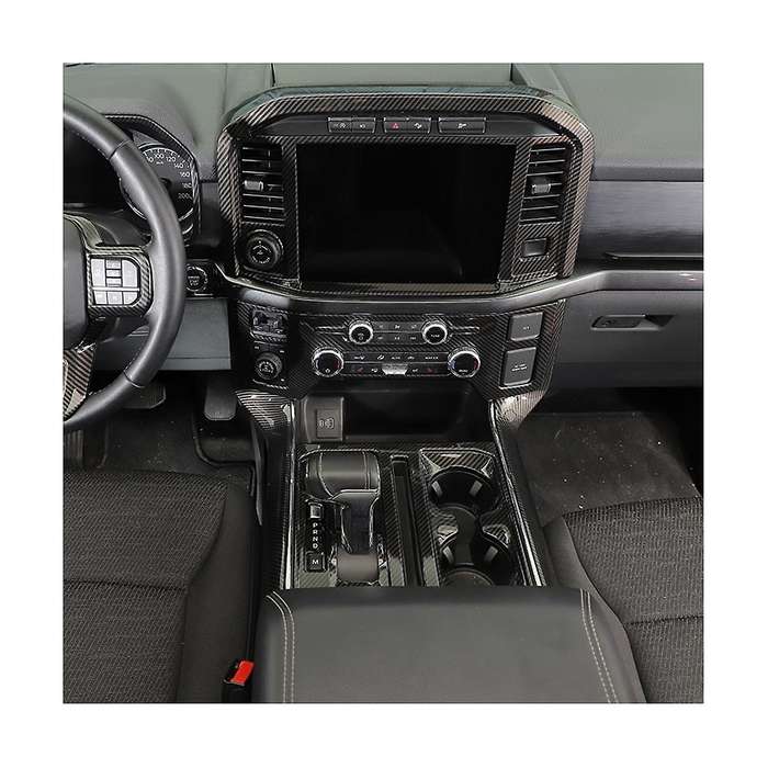Central Control Navigation Screen Panel Cover Trim for 2021 2022 2023 Accessories - Abs Carbon Fibe
