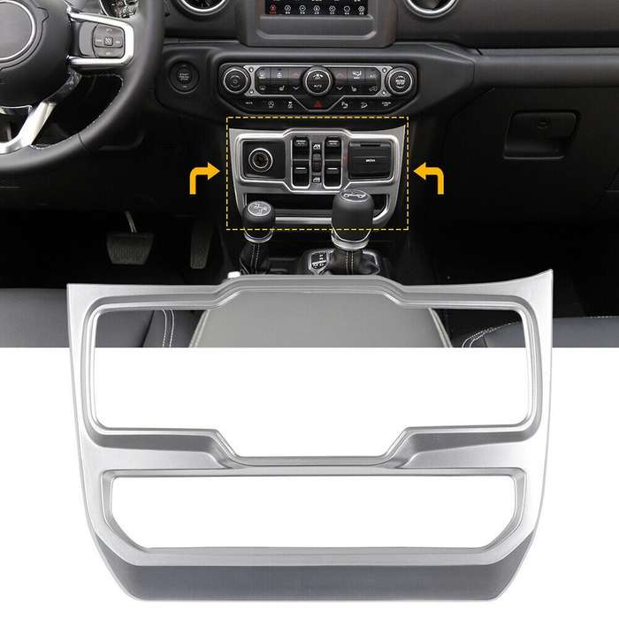 Central Control Panel Trim Decoration Cover Window Control Panel for Wrangler JL 18+