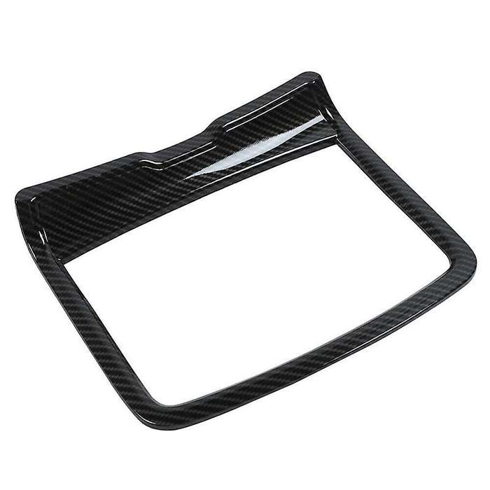 Central Cup Holder Cover Frame Bezels Trim Sticker ABS for Charger 300C 2011-2020 (Carbon Fiber Blac