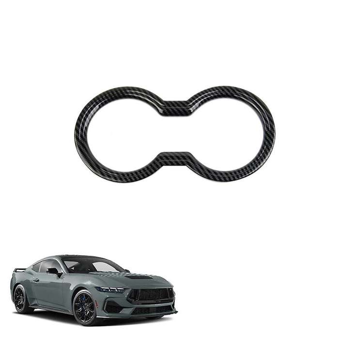 Central Cup Holder Frame Trim for 2024 Interior Accessories Carbon Fiber