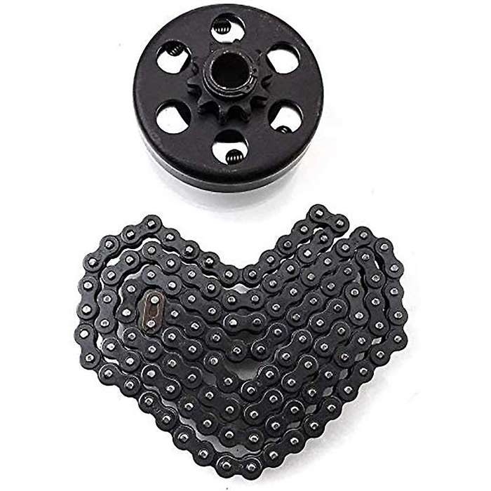 Centrifugal Clutch, 3 / 4-Inch Bore 10 Teeth 10T,with 40 / 41 / 420 Chain Clutch, for Scooter, Kart,