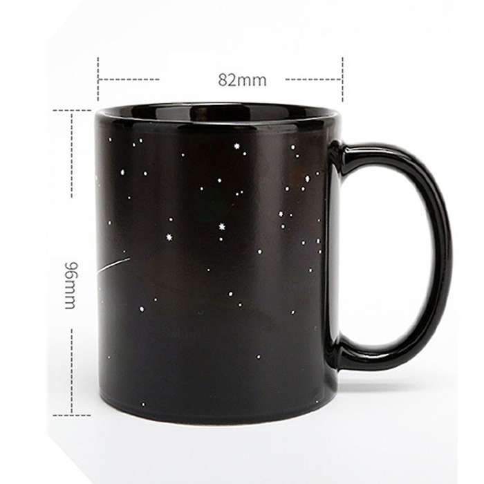 Ceramic Cups Changing Color Mug Milk Coffee Mugs Friends Gifts Student Breakfast Cup Star Solar Syst