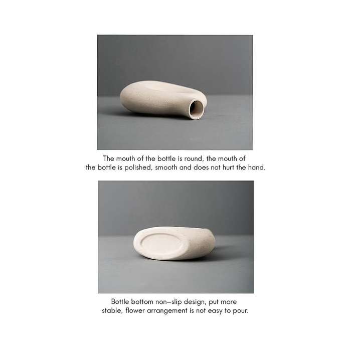 Ceramic Flower Vase for Decor, Boho Decor Vase for Wedding Dining Living Room Shelf Decor S