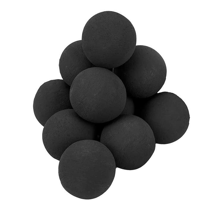 Ceramic Fire Balls, Set Of 10 Round Fire Set for Indoor and Outdoor Fire Pits Or Fireplaces, 3 Inch