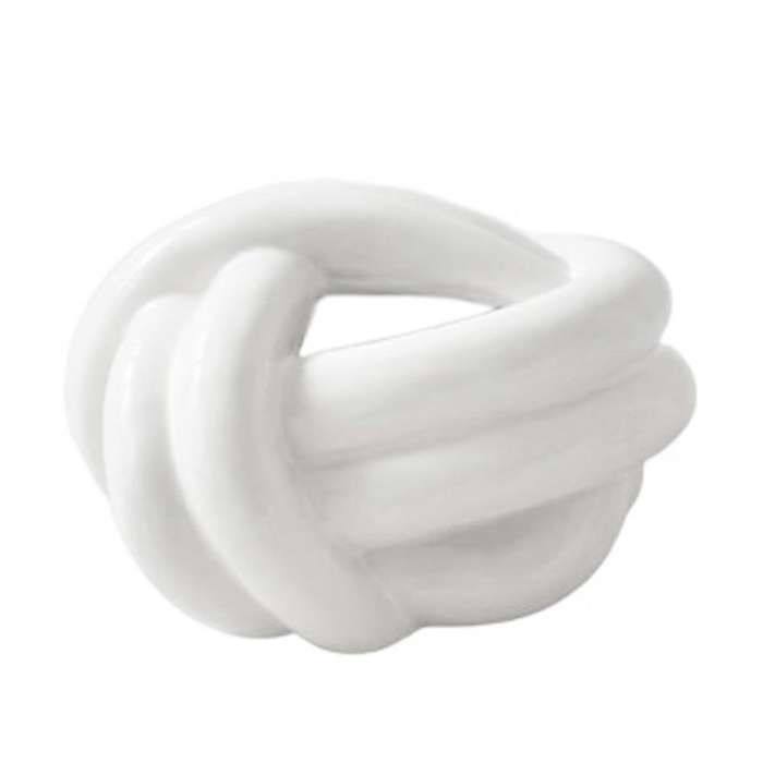 Ceramic Fun Knot Tissue Box Cover European Modern Face Tissue Holder Desktop Decorative Napkin Cases