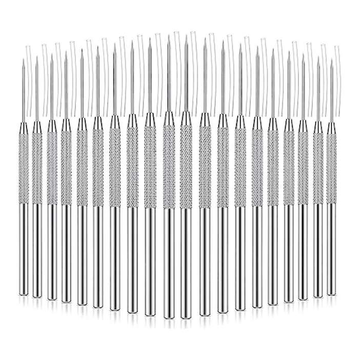 Ceramic Needle Shaped Clay Carving Tool,Stainless Steel Clay Needle Polymer Detail Pottery Tool Kit,