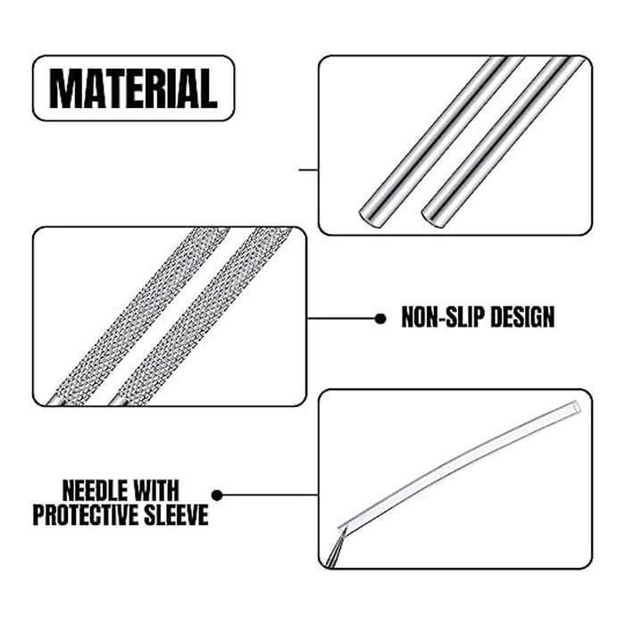 Ceramic Needle Shaped Clay Carving Tool,Stainless Steel Clay Needle Polymer Detail Pottery Tool Kit,