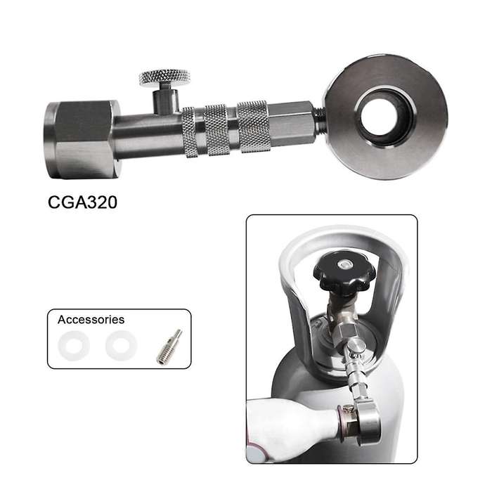 CGA320 Quick Adapter,  Exchange Carbonator Refill Quick Adapter Compatible with for DUO/TERRA/ART