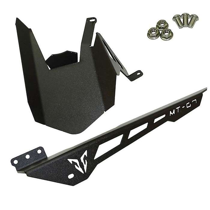 Chain Guard Cover Rear Tire Hugger Mudguard Chain for FZ-07 2013 2014 2015 2016 2017 (Black)