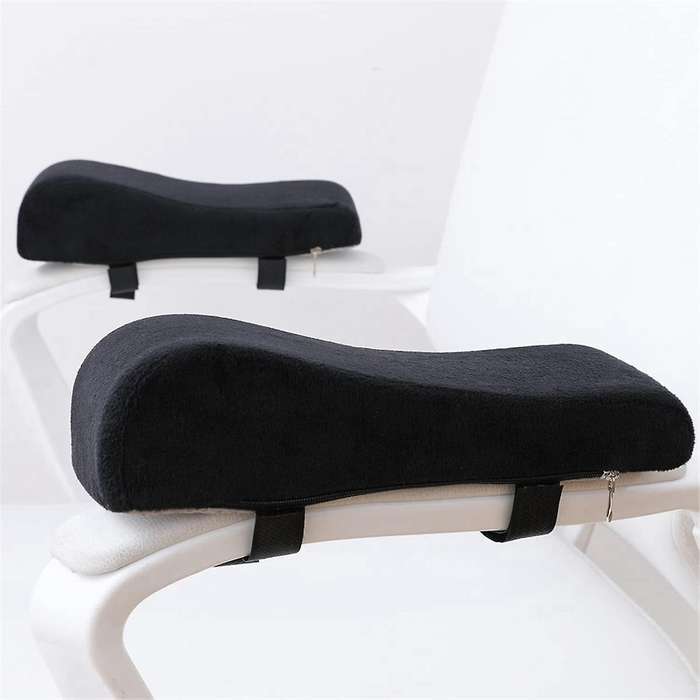 Chair Ergonomic Armrest Cushions Pressure Relief with Memory Foam Armrest Pads 2-piece Set Of Chair