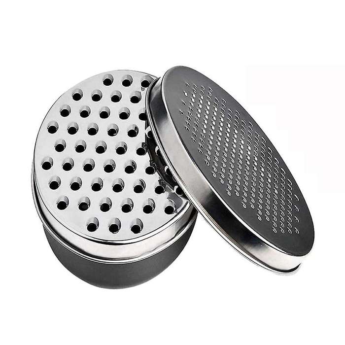 Cheese Grater with Container, for Kitchen with 2 Sizes, Vegetable Grinder, Ginger Shredder, Chocola