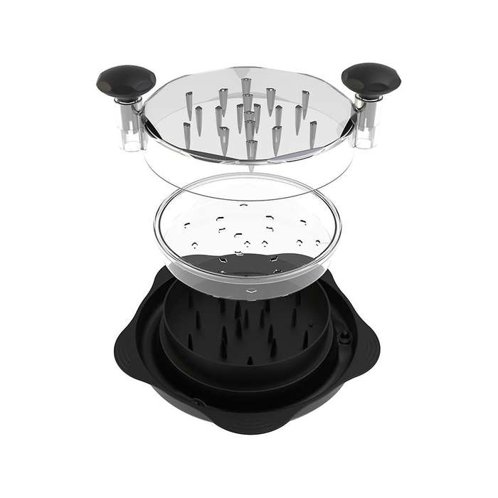 Chicken Shredder Tool Twist,meat Shredder Machine, Chicken Breast Shredder with Plate, Handles And