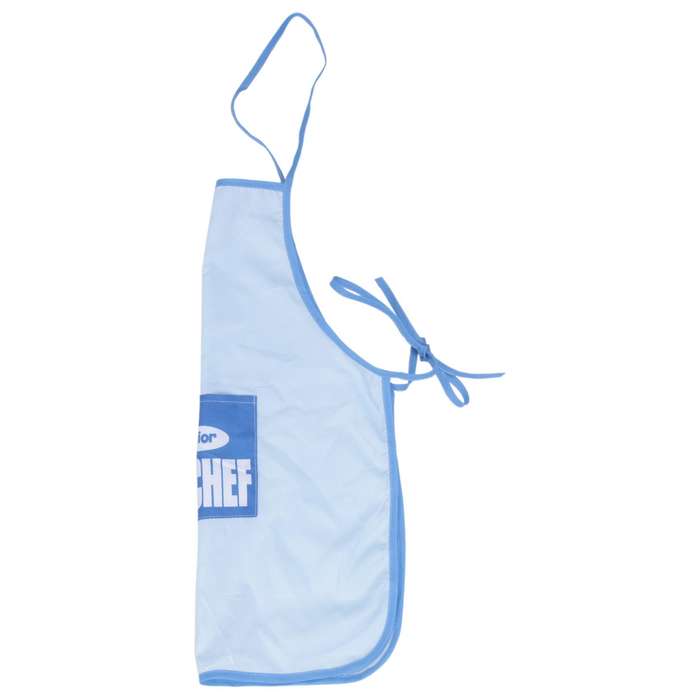 Childs Kids Chef Hat Apron Cooking Baking Boy Girl Chefs Junior Gift (Blue)