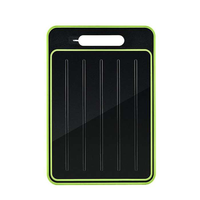 Chopping Board with Defrosting Function - Twin Pack - 3x Faster -with Integrated Knife Sharpener An