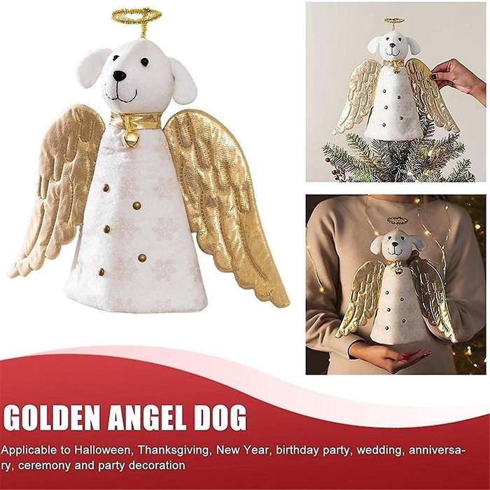 Christmas 3d Christmas Angel Dog Top Christmas Miracle Dog Artisan Top For