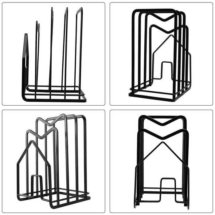 Chopping Board Organizer Stand Holder Cutting Board Rack Kitchen Countertop Pots Pan Rack Organizer