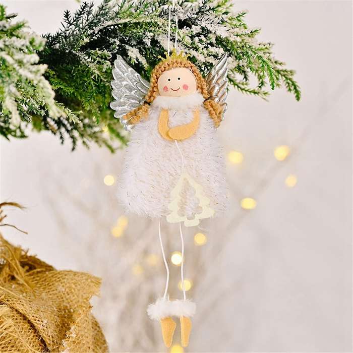 Christmas Decor Angel Doll Pendant Tree Hanging Ornaments,Christmas Doll Hanging Angel-Decor for Tre