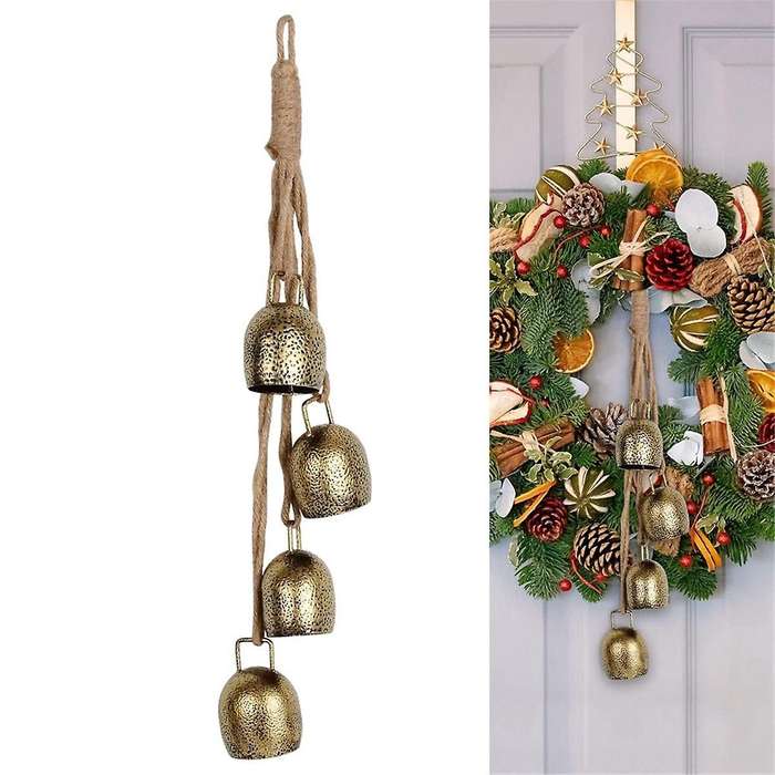 Christmas Cow Bells, Bell , Rustic Metal Bells Christmas Tree Hanging