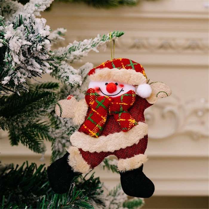 Christmas Ornaments,xmas Hanging Decor Santa-clause -reindeer Bear Doll Christmas Tree Ornaments Fo