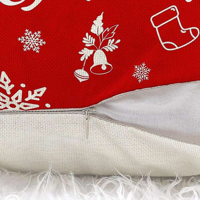Christmas Pillow Covers 18X18 Set of 4, Christmas Holiday Throw Cushion Couch Cases for Home Decorat