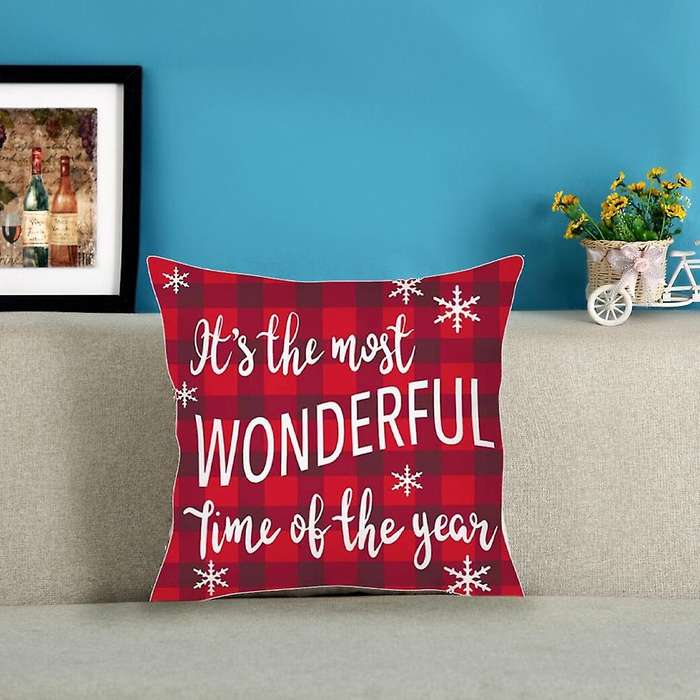 Christmas Pillow Covers 18X18 Tree Christmas Decorations Throw Pillows Cushion Cover Holiday Decor T