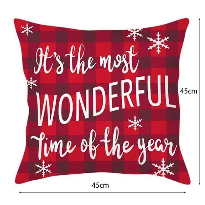 Christmas Pillow Covers 18X18 Tree Christmas Decorations Throw Pillows Cushion Cover Holiday Decor T