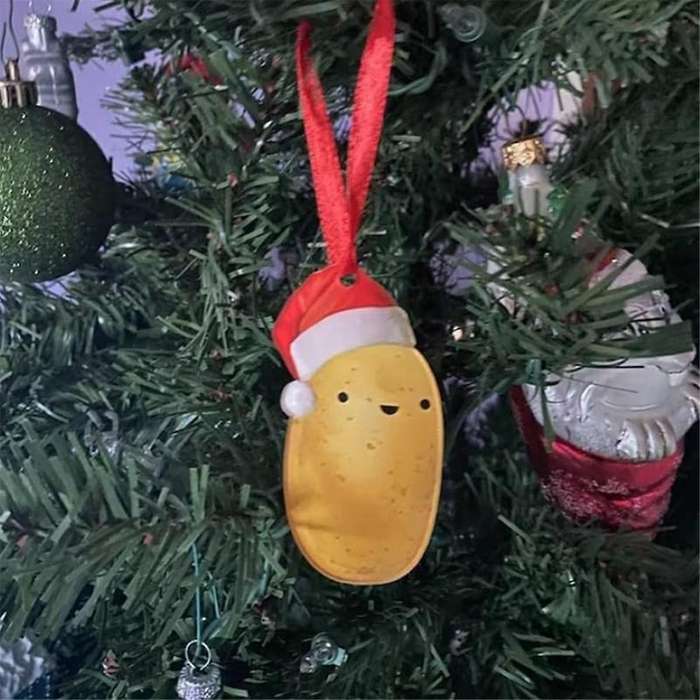 Christmas Potato Ornament,Christmas Tree Ornament Decor, Potato Hanging Ornament Christmas Tree Deco