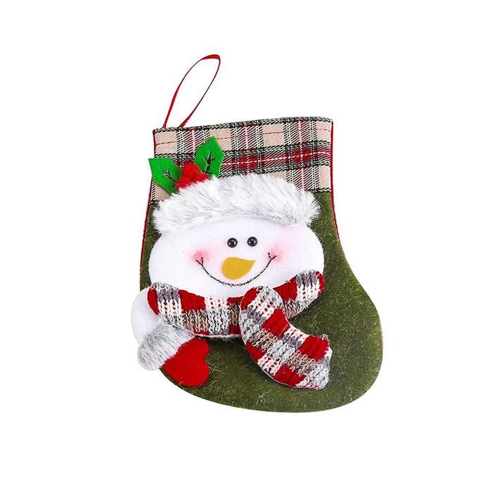 Christmas Stockings Candy Gift Bag 3D Santa - Socks Decoration