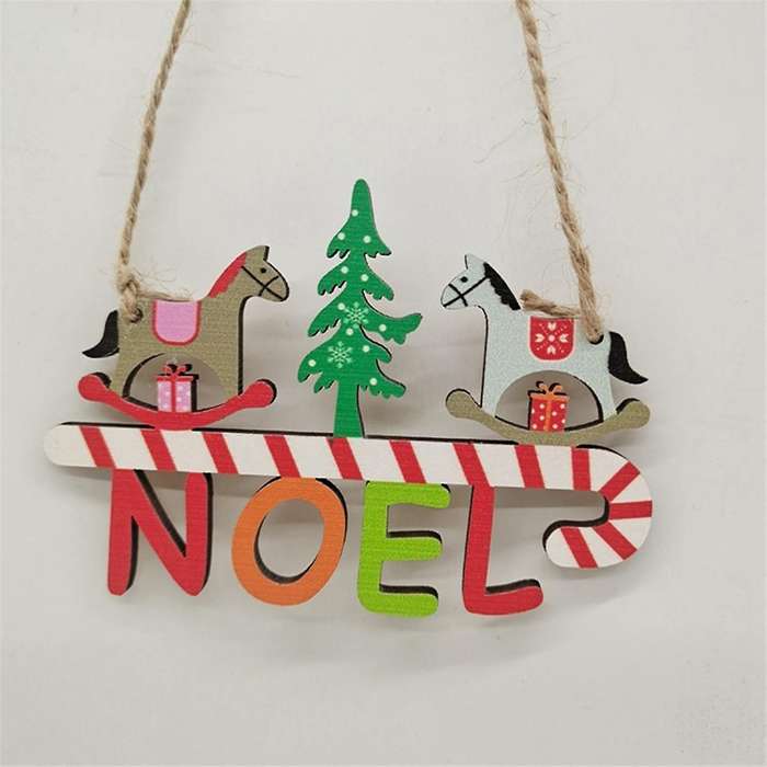Christmas Welcome Sign for Front Door -Colored Letters Wooden Wall Hanging Sign Christmas Tree Door