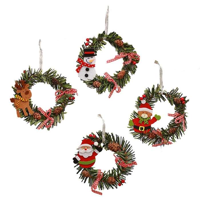 Christmas Wreath Decor Christmas -door Hanging Pine Cones Household Christmas Tree Decoration Chris
