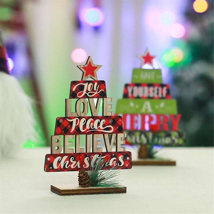 Christmas Wooden Ornaments Craft Home Ornaments Christmas Tree Ornaments Tree Decorations