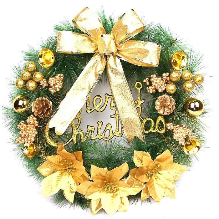 Christmas Wreaths for Front Door - Christmas Door Wreath Winter Artificial Christmas Garland Decorat