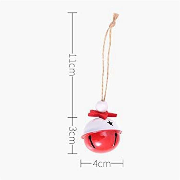 Christmas-Jingle Bells, Traditional Christmas Tree Ornaments Craft Bells with ,Metal Bell Tree Decor